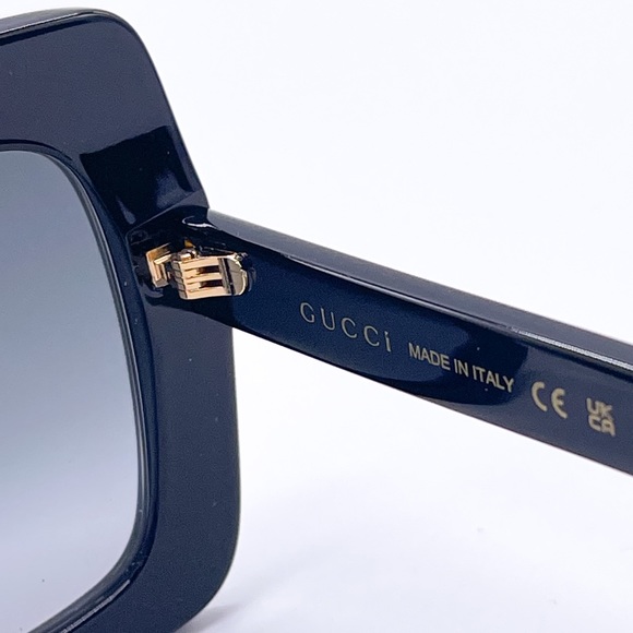 NEW GUCCI GG0328S 001 SQUARE WOMEN SUNGLASSES GUCCI NEW COLLECTION EYEWEAR - Picture 8 of 12